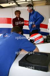 28.08.2007 Silverstone, England,  Nicolas Prost (FRA), driver of A1 Team France and Alain Prost (FRA) - A1GP World Cup of Motorsport 2007/08, Silverstone Testing  - Copyright Free for editorial usage, Credit:A1GP