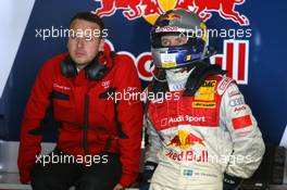 20.04.2007 Hockenheim, Germany,  Mattias Ekström (SWE), Audi Sport Team Abt Sportsline, Portrait with his race engineer - DTM 2007 at Hockenheimring (Deutsche Tourenwagen Masters)