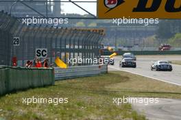 22.04.2007 Hockenheim, Germany,  After the crash in the openinglap the race was started again behind the safetycar. - DTM 2007 at Hockenheimring (Deutsche Tourenwagen Masters)