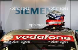 19.05.2007 Klettwitz, Germany,  Helmet of Markus Winkelhock (GER), Audi Sport Team Abt Sportsline, Audi A4 DTM - DTM 2007 at Eurospeedway Lausitz (Lausitzring)