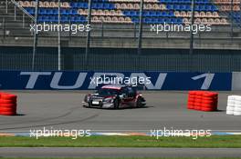 19.05.2007 Klettwitz, Germany,  Timo Scheider (GER), Audi Sport Team Abt Sportsline, Audi A4 DTM, forced to take a D-tour after missing his breaking point at turn 1 - DTM 2007 at Eurospeedway Lausitz (Lausitzring)