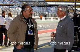 19.05.2007 Klettwitz, Germany,  (left) Colin Kolles (GER), Team Owner TME in conversation  with (right) Roland Bruynseraede (BEL), Race Director DTM - DTM 2007 at Eurospeedway Lausitz (Lausitzring)