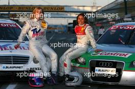 19.05.2007 Klettwitz, Germany,  The female drivers in the DTM: Susie Stoddart (GBR), Mücke Motorsport AMG Mercedes, Portrait (left) and Vanina Ickx (BEL), TME, Portrait (right) - DTM 2007 at Eurospeedway Lausitz (Lausitzring)