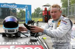 09.06.2007 Fawkham, England,  Pole position for Mika Häkkinen (FIN), Team HWA AMG Mercedes, Portrait - DTM 2007 at Brands Hatch