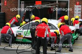 09.06.2007 Fawkham, England,  Practice pitstop of Adam Carroll (GBR), TME, Audi A4 DTM - DTM 2007 at Brands Hatch