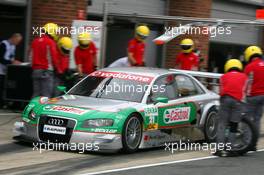 09.06.2007 Fawkham, England,  Vanina Ickx (BEL), TME, Audi A4 DTM, drives away after a practice pitstop - DTM 2007 at Brands Hatch