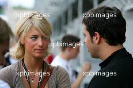 22.06.2007 Nürnberg, Germany,  Daniel la Rosa (GER), Mücke Motorsport AMG Mercedes, with his girlfriend - DTM 2007 at Norisring