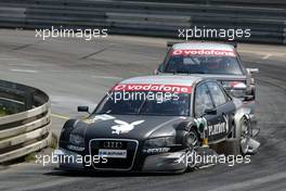 24.06.2007 Nürnberg, Germany,  Christian Abt (GER), Audi Sport Team Phoenix, Audi A4 DTM with damage on the left of his car. - DTM 2007 at Norisring