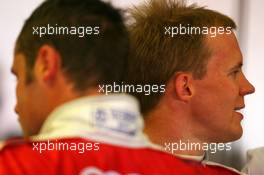 14.07.2007 Scarperia, Italy,  Mattias Ekström (SWE), Audi Sport Team Abt Sportsline, Portrait, behind Martin Tomczyk (GER), Audi Sport Team Abt Sportsline, Portrait - DTM 2007 at Autodromo Internazionale del Mugello
