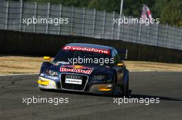 15.07.2007 Scarperia, Italy,  Martin Tomczyk (GER), Audi Sport Team Abt Sportsline, Audi A4 DTM, driving back with a flat left rear tyre after contact with Christian Abt (GER), Audi Sport Team Phoenix, Audi A4 DTM - DTM 2007 at Autodromo Internazionale del Mugello