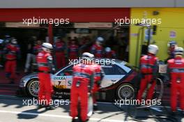 15.07.2007 Scarperia, Italy,  Tom Kristensen (DNK), Audi Sport Team Abt Sportsline, Audi A4 DTM, driving away after a pitstop - DTM 2007 at Autodromo Internazionale del Mugello