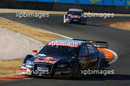 15.07.2007 Scarperia, Italy,  Mattias Ekström (SWE), Audi Sport Team Abt Sportsline, Audi A4 DTM and Martin Tomczyk (GER), Audi Sport Team Abt Sportsline, Audi A4 DTM, easily controlled the race during the opening stages of the race - DTM 2007 at Autodromo Internazionale del Mugello