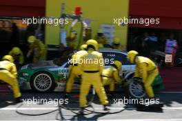 15.07.2007 Scarperia, Italy,  Vanina Ickx (BEL), TME, Audi A4 DTM, coming in for a pitstop - DTM 2007 at Autodromo Internazionale del Mugello