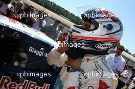 15.07.2007 Scarperia, Italy,  Max Biaggi (ITA), guest of Audi Sport, driving a few laps in an Audi DTM car - DTM 2007 at Autodromo Internazionale del Mugello