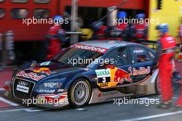 15.07.2007 Scarperia, Italy,  Mattias Ekström (SWE), Audi Sport Team Abt Sportsline, Audi A4 DTM, driving away after a pitstop - DTM 2007 at Autodromo Internazionale del Mugello