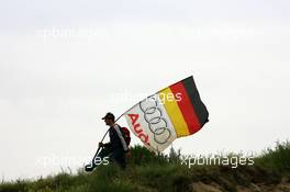 29.07.2007 Zandvoort, The Netherlands,  Fan with an Audi flag - DTM 2007 at Circuit Park Zandvoort