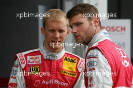 01.09.2007 Nürburg, Germany,  Mattias Ekström (SWE), Audi Sport Team Abt Sportsline, Portrait (left) and Martin Tomczyk (GER), Audi Sport Team Abt Sportsline, Portrait (right) - DTM 2007 at Nürburgring