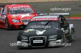 02.09.2007 Nürburg, Germany,  Christian Abt (GER), Audi Sport Team Phoenix, Audi A4 DTM, leads Alexandros Margaritis (GRC), Persson Motorsport AMG Mercedes, AMG Mercedes C-Klasse - DTM 2007 at Nürburgring