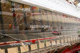 21.09.2007 Barcelona, Spain,  Reflection of Tom Kristensen (DNK), Audi Sport Team Abt Sportsline, Audi A4 DTM (track) and Mike Rockenfeller (GER), Audi Sport Team Rosberg, Audi A4 DTM (pitlane) visible in the glass. - DTM 2007 at Circuit de Catalunya