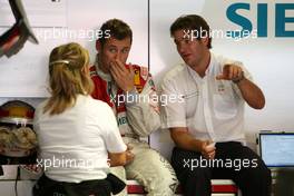 21.09.2007 Barcelona, Spain,  (middle) Tom Kristensen (DNK), Audi Sport Team Abt Sportsline, Audi A4 DTM - DTM 2007 at Circuit de Catalunya