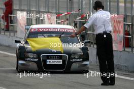 22.09.2007 Barcelona, Spain,  Christian Abt (GER), Audi Sport Team Phoenix, Audi A4 DTM, is called in for technical scruteneering - DTM 2007 at Circuit de Catalunya