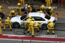 23.09.2007 Barcelona, Spain,  Marcus Winkelhock (GER), TME, Audi A4 DTM, coming in for a pitstop - DTM 2007 at Circuit de Catalunya