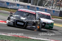 23.09.2007 Barcelona, Spain,  Christian Abt (GER), Audi Sport Team Phoenix, Audi A4 DTM overtook Marcus Winkelhock (GER), TME, Audi A4 DTM - DTM 2007 at Circuit de Catalunya