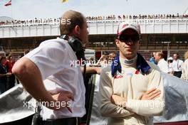 23.09.2007 Barcelona, Spain,  Mike Rockenfeller (GER), Audi Sport Team Rosberg, Audi A4 DTM on the starting grid. - DTM 2007 at Circuit de Catalunya