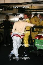 23.09.2007 Barcelona, Spain,  Marcus Winkelhock (GER), TME, Audi A4 DTM, in the pitbox, after Audi withdrawed all cars from the race - DTM 2007 at Circuit de Catalunya