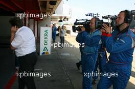 23.09.2007 Barcelona, Spain,  Norbert Haug (GER), Sporting Director Mercedes-Benz, calling with Mercedes executives after Audi withdrawn all cars from the race - DTM 2007 at Circuit de Catalunya