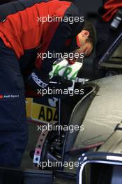 13.10.2007 Hockenheim, Germany,  work on car of Mattias Ekstroem (SWE), Audi Sport Team Abt Sportsline Audi A4 DTM 2007. - DTM 2007 at Hockenheimring