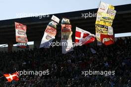 14.10.2007 Hockenheim, Germany,  Banners from the fans on the grandstand. - DTM 2007 at Hockenheimring