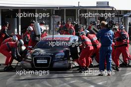 14.10.2007 Hockenheim, Germany,  PIT STOP, Timo Scheider (GER), Audi Sport Team Abt Sportsline, Audi A4 DTM - DTM 2007 at Hockenheimring