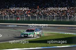 14.10.2007 Hockenheim, Germany,  Vanina Ickx (BEL), TME, Audi A4 DTM missed the entry of the pitlane completely and skidded through the grass. - DTM 2007 at Hockenheimring