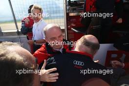 14.10.2007 Hockenheim, Germany,  Dr. Wolfgang Ullrich (GER), Audi's Head of Sport - clelebrates the win - DTM 2007 at Hockenheimring