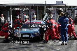 14.10.2007 Hockenheim, Germany,  PIT STOP, Tom Kristensen (DNK), Audi Sport Team Abt Sportsline, Audi A4 DTM - DTM 2007 at Hockenheimring