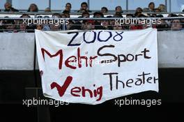 14.10.2007 Hockenheim, Germany,  Banners from the fans. - DTM 2007 at Hockenheimring