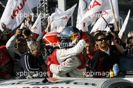 14.10.2007 Hockenheim, Germany,  (left) Timo Scheider (GER), Audi Sport Team Abt Sportsline, Audi A4 DTM congratulates (right) Mattias Ekström (SWE), Audi Sport Team Abt Sportsline, Audi A4 DTM - DTM 2007 at Hockenheimring