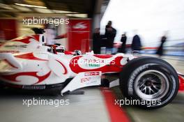 15.01.2007 Silverstone, England,  Aguri Suzuki (JPN), Super Aguri F1 - Aguri Suzuki, Martin Brundle and Christian Danner, Test Super Aguri F1 Car