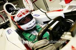 15.01.2007 Silverstone, England,  Aguri Suzuki (JPN), Super Aguri F1 - Aguri Suzuki, Martin Brundle and Christian Danner, Test Super Aguri F1 Car