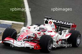 15.01.2007 Silverstone, England,  Martin Brundle (GBR) - Aguri Suzuki, Martin Brundle and Christian Danner, Test Super Aguri F1 Car