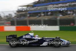 16.03.2007 Melbourne, Australia,  Alexander Wurz (AUT), Williams F1 Team, FW29 - Formula 1 World Championship, Rd 1, Australian Grand Prix, Friday Practice
