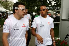 16.03.2007 Melbourne, Australia,  Fernando Alonso (ESP), McLaren Mercedes and Lewis Hamilton (GBR), McLaren Mercedes - Formula 1 World Championship, Rd 1, Australian Grand Prix, Friday