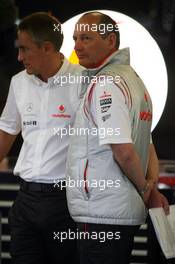 16.03.2007 Melbourne, Australia,  Ron Dennis (GBR), McLaren, Team Principal, Chairman and Martin Whitmarsh (GBR), McLaren, Chief Executive Officer - Formula 1 World Championship, Rd 1, Australian Grand Prix, Friday Practice