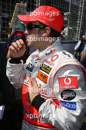 18.03.2007 Melbourne, Australia,  Lewis Hamilton (GBR), McLaren Mercedes - Formula 1 World Championship, Rd 1, Australian Grand Prix, Sunday Pre-Race Grid