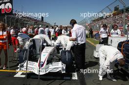 18.03.2007 Melbourne, Australia,  Robert Kubica (POL), BMW Sauber F1 Team, F1.07 - Formula 1 World Championship, Rd 1, Australian Grand Prix, Sunday Pre-Race Grid