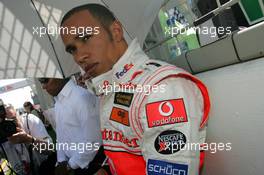18.03.2007 Melbourne, Australia,  Lewis Hamilton (GBR), McLaren Mercedes - Formula 1 World Championship, Rd 1, Australian Grand Prix, Sunday Pre-Race Grid