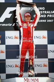 18.03.2007 Melbourne, Australia,  Winner, Kimi Raikkonen (FIN), Räikkönen, Scuderia Ferrari - Formula 1 World Championship, Rd 1, Australian Grand Prix, Sunday Podium