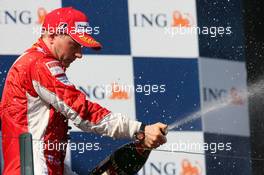 18.03.2007 Melbourne, Australia,  1st place Kimi Raikkonen (FIN), Räikkönen, Scuderia Ferrari - Formula 1 World Championship, Rd 1, Australian Grand Prix, Sunday Podium