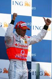 18.03.2007 Melbourne, Australia,  3rd place Lewis Hamilton (GBR), McLaren Mercedes - Formula 1 World Championship, Rd 1, Australian Grand Prix, Sunday Podium